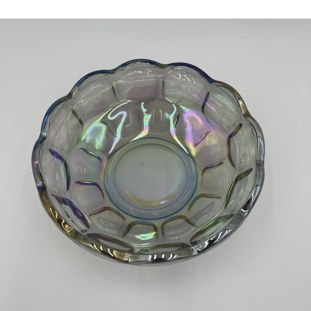 Iridescent Glass Decorative Bowl